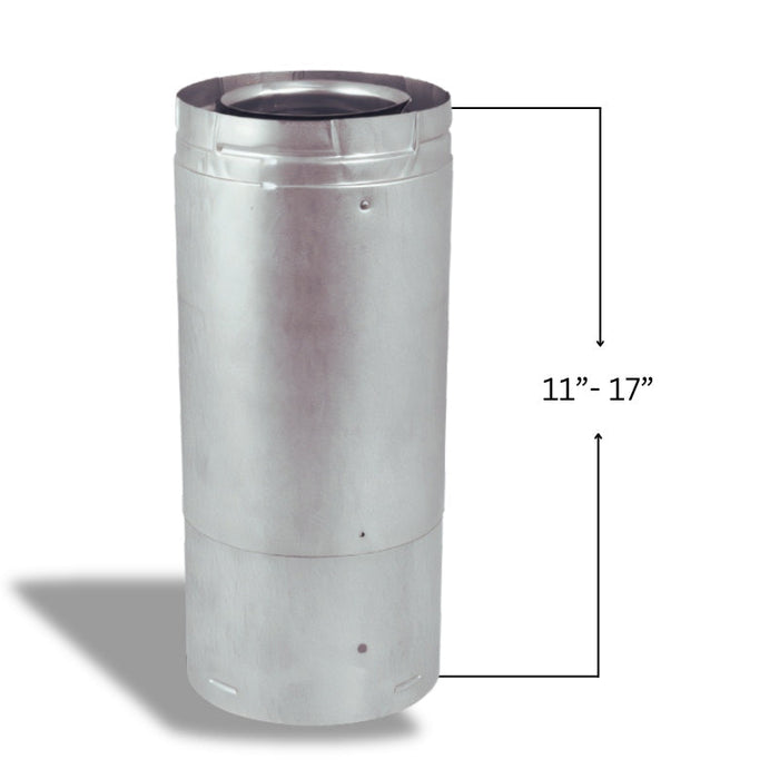 Duravent 5" x 8" DirectVent Pro 11"-14 5/8" Adj. Pipe Length (GA)w/welded seam | 58DVA-17TA