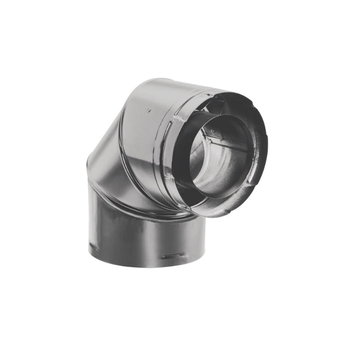 Duravent 4" x 6-5/8" DirectVent Pro 90°  Elbow (galvanized) | 46DVA-E90