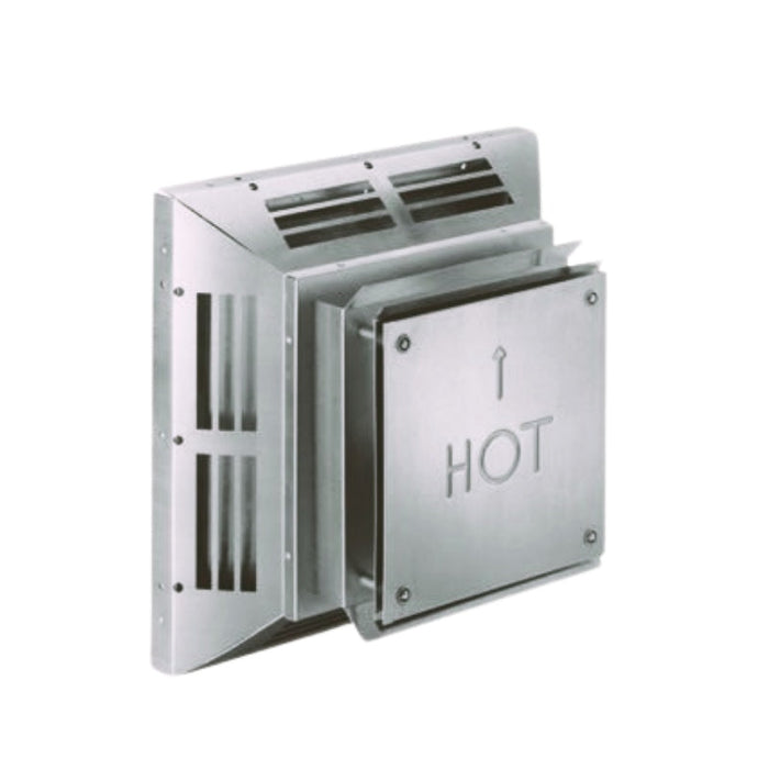 Duravent 4" x 6-5/8" DirectVent Pro Square Horizontal Termination Cap (aluminum) | 46DVA-HC