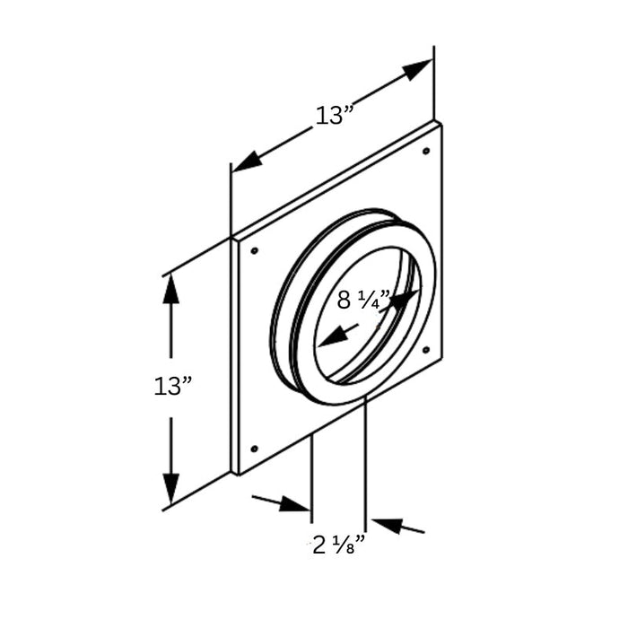 Duravent 5"x 8" DirectVent Pro Decorative Cover | 58DVA-DC
