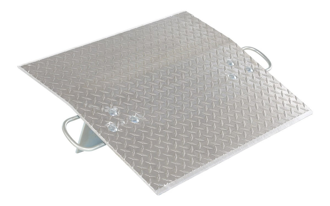 Vestil E-3024 Aluminum Economizer Dock Plate Usable 30 in. x 24 in. 3/8 in. Plate Thickness 3,000 lb. Capacity