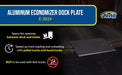 Vestil E-3024 aluminum economizer dock plate usable feature overview 1