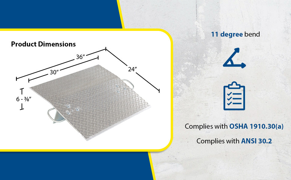 Vestil E-3024 aluminum economizer dock plate usable feature overview 3
