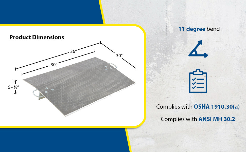 Vestil E-3030 aluminum economizer dock plate usable feature overview 3