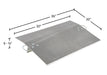 Vestil E-3030 aluminum economizer dock plate usable dimensions diagram