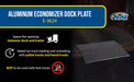 Vestil E-3624 aluminum economizer dock plate usable feature overview 1