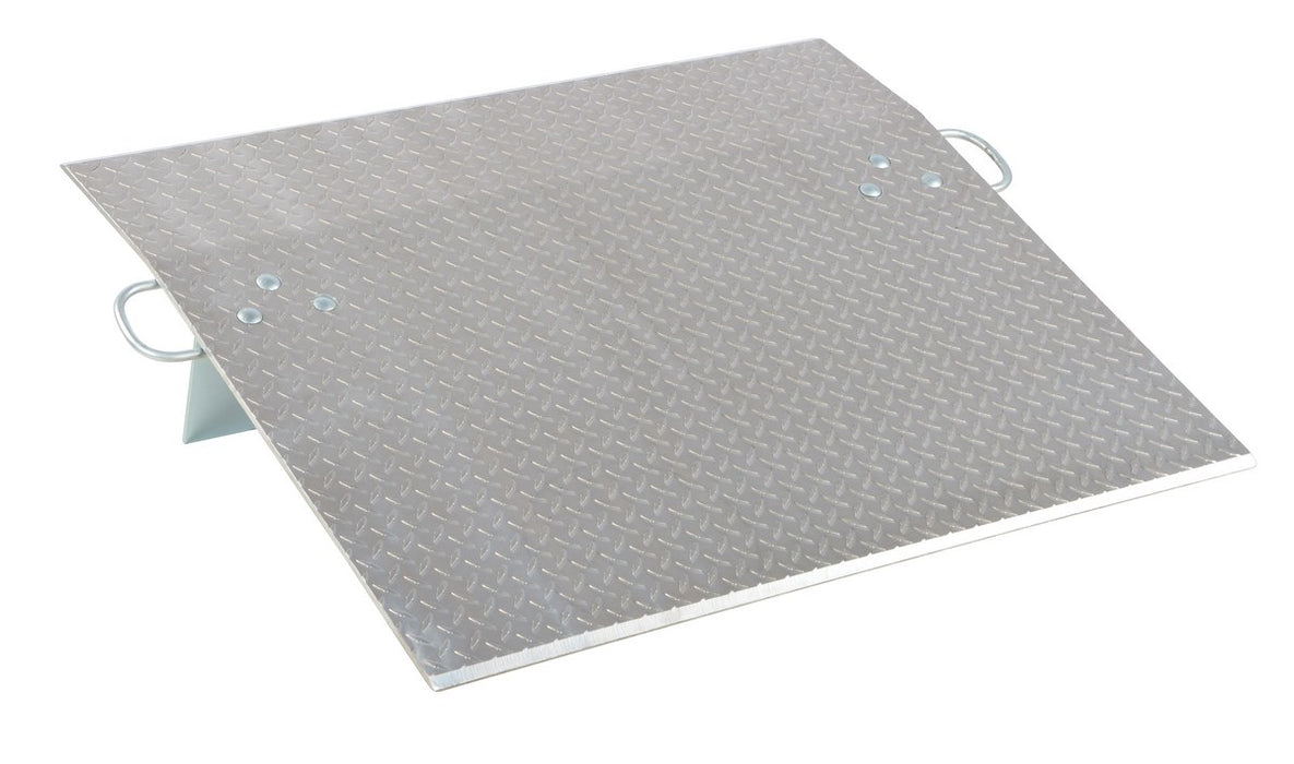 Vestil E-3636 Aluminum Economizer Dock Plate Usable 36 in. x 36 in. 3/8 in. Plate Thickness 2,500 lb. Capacity