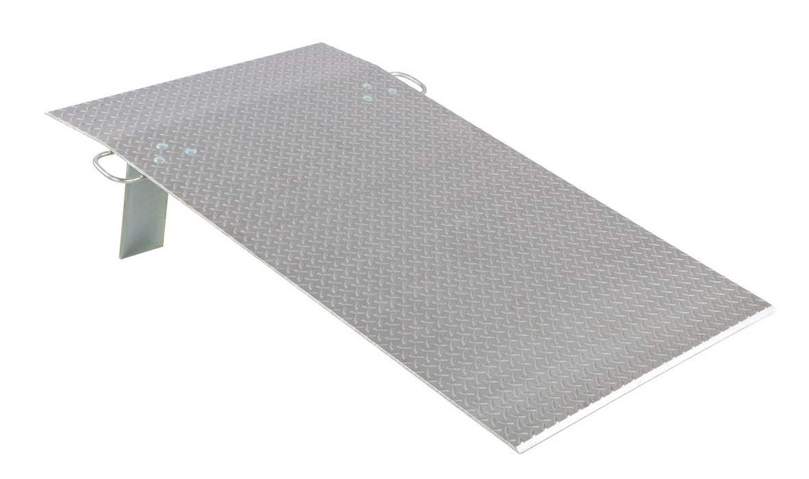 Vestil E-3660 Aluminum Economizer Dock Plate Usable 36 in. x 60 in. 3/8 in. Plate Thickness 1,400 lb. Capacity