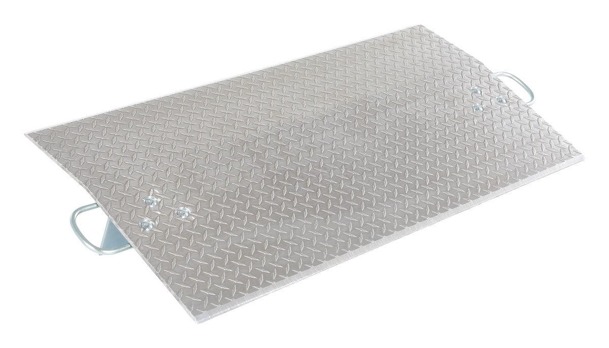 Vestil E-4824 Aluminum Economizer Dock Plate Usable 48 in. x 24 in. 3/8 in. Plate Thickness 5,200 lb. Capacity