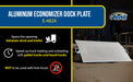 Vestil E-4824 aluminum economizer dock plate usable feature overview 1