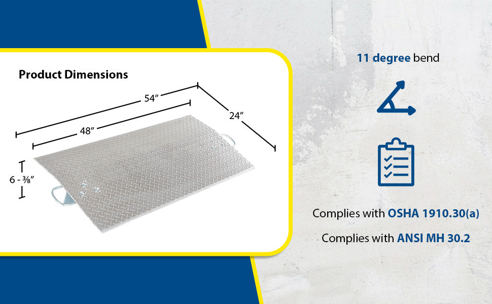 Vestil E-4824 aluminum economizer dock plate usable feature overview 3