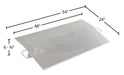 Vestil E-4824 aluminum economizer dock plate usable dimensions diagram