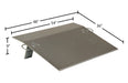 Vestil E-4836 aluminum economizer dock plate usable dimensions diagram