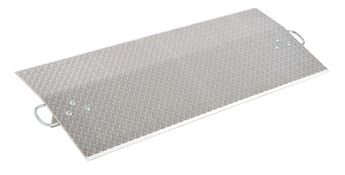 Vestil E-6024 Aluminum Economizer Dock Plate Usable 60 in. x 24 in. 3/8 in. Plate Thickness 5,700 lb. Capacity