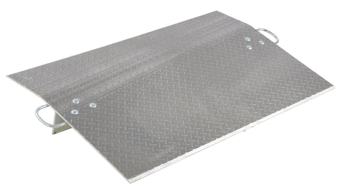 Vestil E-6030 Aluminum Economizer Dock Plate Usable 60 in. x 30 in. 3/8 in. Plate Thickness 4,600 lb. Capacity