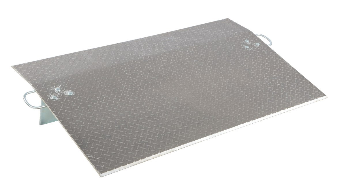 Vestil E-6036 Aluminum Economizer Dock Plate Usable 60 in. x 36 in. 3/8 in. Plate Thickness 4,100 lb. Capacity