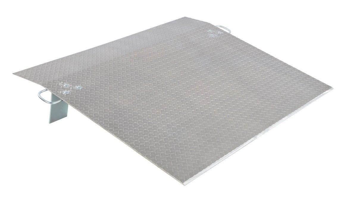 Vestil E-6048 Aluminum Economizer Dock Plate Usable 60 in. x 48 in. 3/8 in. Plate Thickness 2,900 lb. Capacity