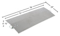 Vestil E-7224 aluminum economizer dock plate usable dimensions diagram