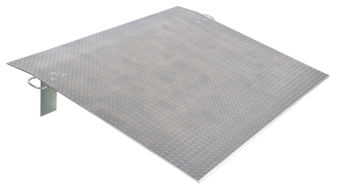 Vestil E-7260 Aluminum Economizer Dock Plate Usable 72 in. x 60 in. 3/8 in. Plate Thickness 2,500 lb. Capacity
