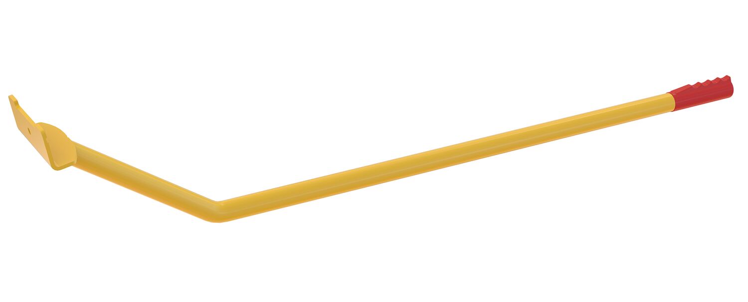 Vestil E-TRK-CBAT Steel E-Track Cargo Bar Lifting and Lowering Assist Tool Yellow