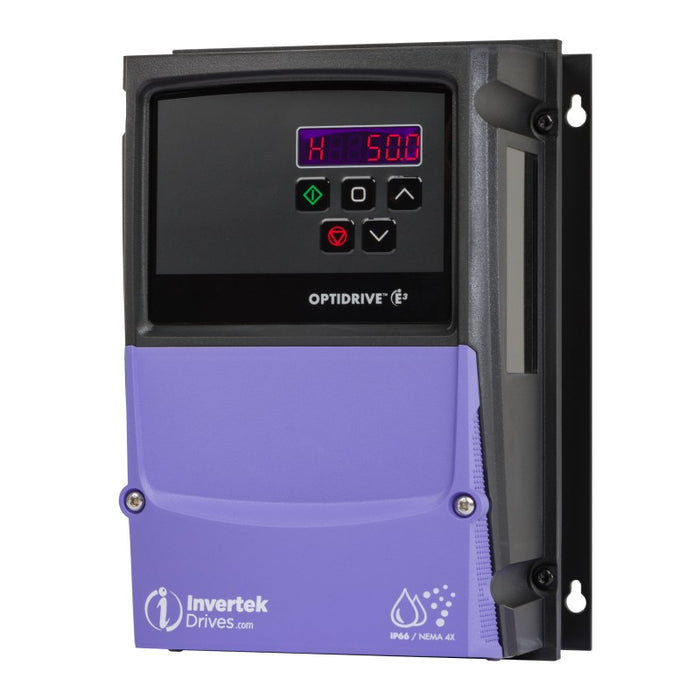 Invertek OptiDrive™ E3, Economy 0.75 kW (1Hp),4.3A 200~240V