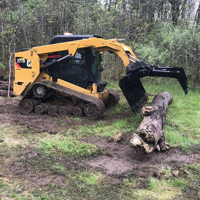 Vestil EA-SKGB-66 steel skid steer grab bucket - view 7