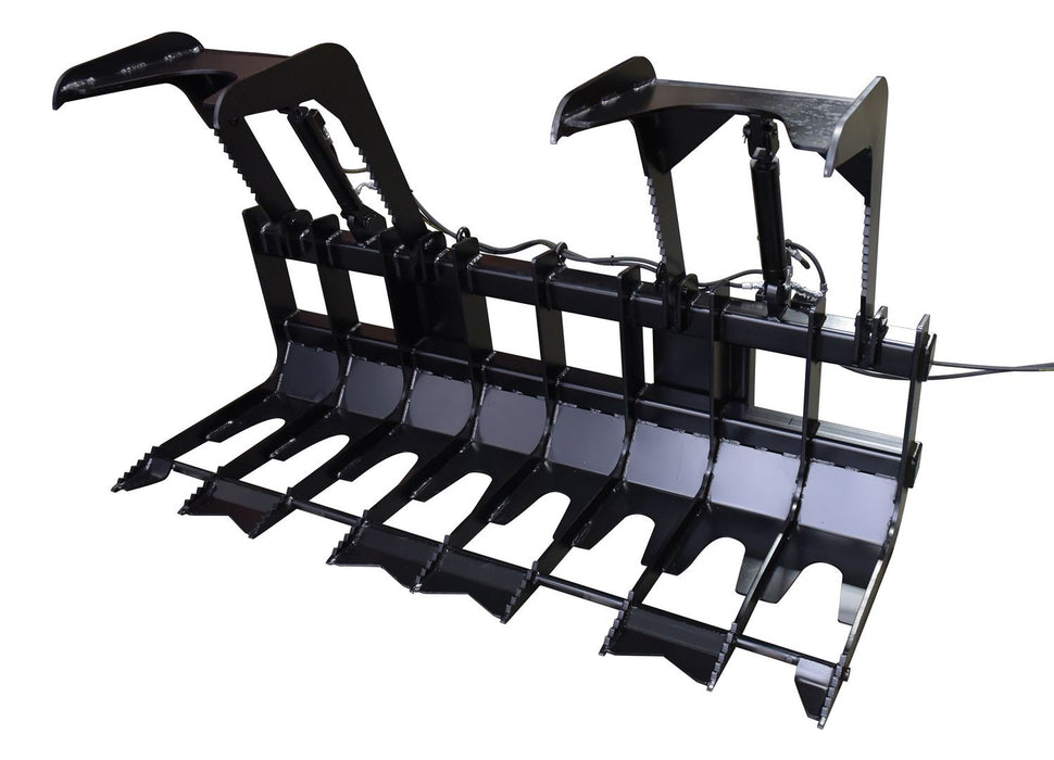 Vestil EA-SKGB-78 Steel Skid Steer Grab Bucket 79-1/2 in. Overall Width Black