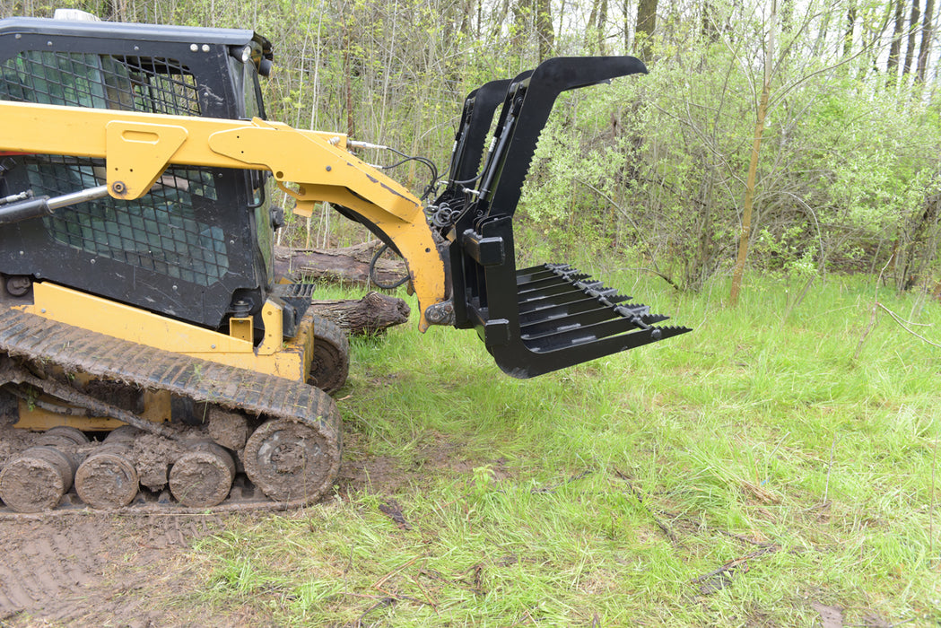 Vestil EA-SKGB-84 steel skid steer grab bucket - view 5