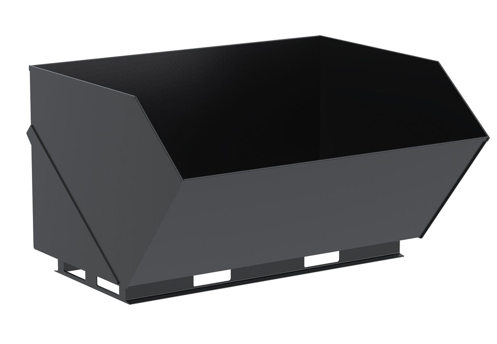 Vestil EA-SKHH-200 Steel Skid Steer Hopper 4,000 lb. Capacity Black