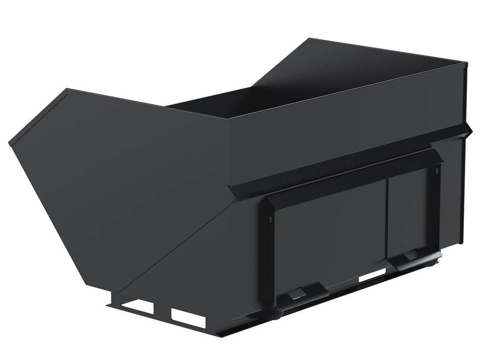 Vestil EA-SKHH-200 steel skid steer hopper - view 2