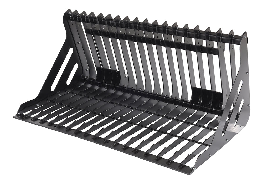 Vestil EA-SKRG-60-LP steel low profile skid steer rock grader - view 2
