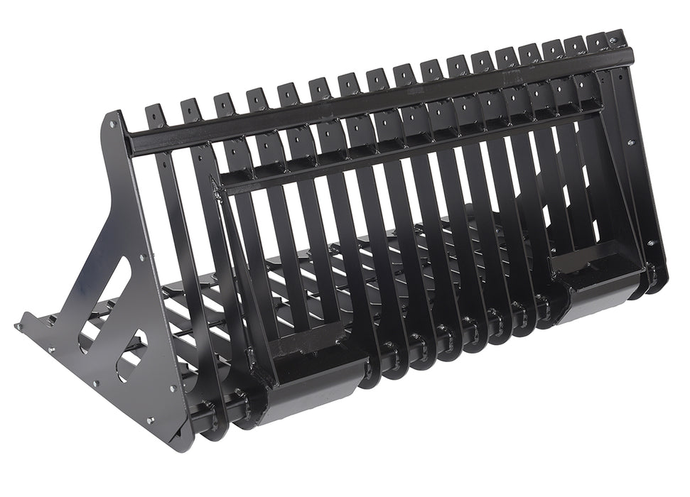 Vestil EA-SKRG-60-LP steel low profile skid steer rock grader - view 4
