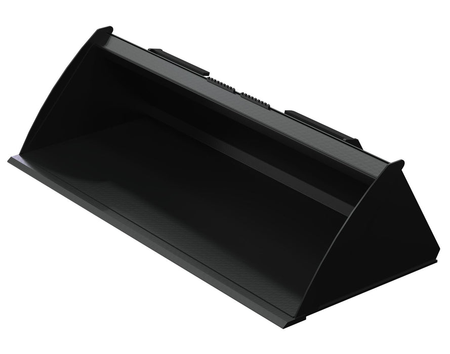 Vestil EA-SKSB-66-LP Steel Low Profile Skid Steer Bucket 66 in. Black