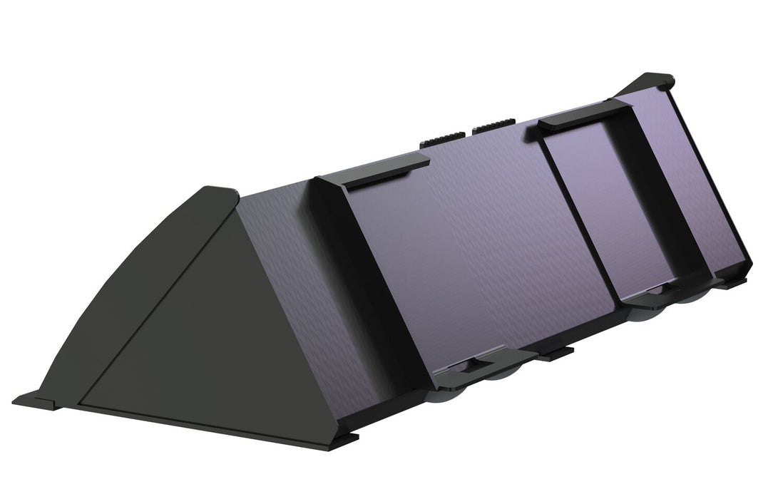 Vestil EA-SKSB-66-LP steel low profile skid steer bucket - view 2