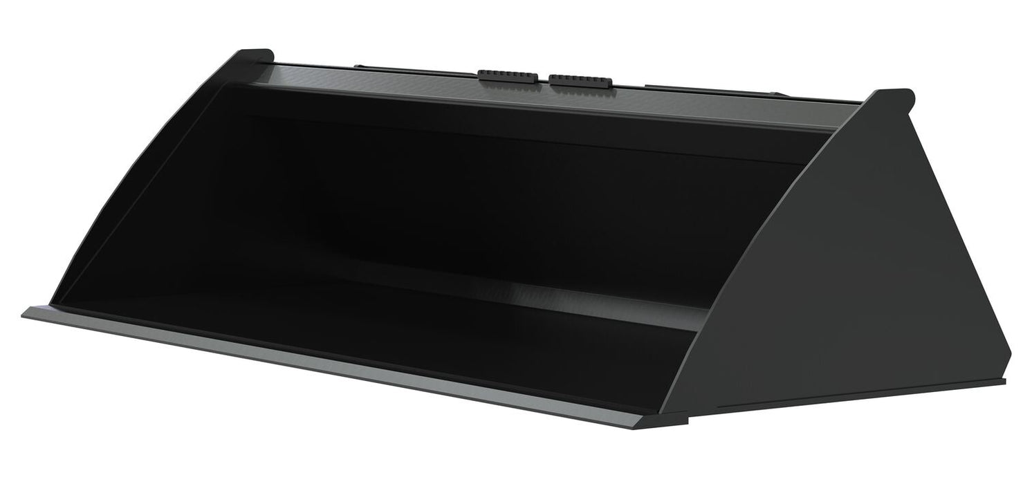Vestil EA-SKSB-68-LP Steel Low Profile Skid Steer Bucket 68 in. Black