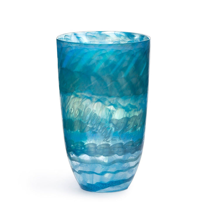 Park Hill Collection Coastal Cottage Amalfi Murano Glass Vase EAB10728 Park Hill Collection