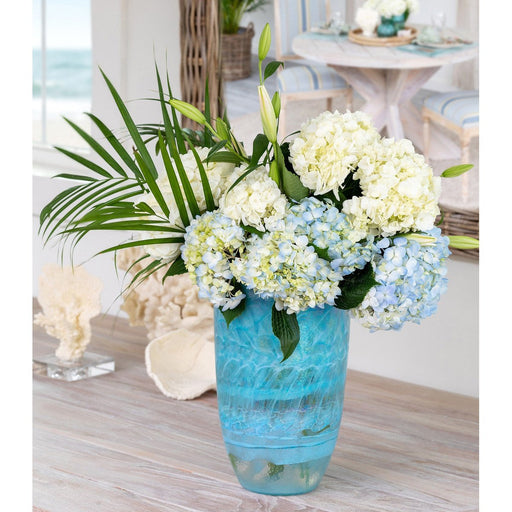 Park Hill Collection Coastal Cottage Amalfi Murano Glass Vase EAB10728 Park Hill Collection