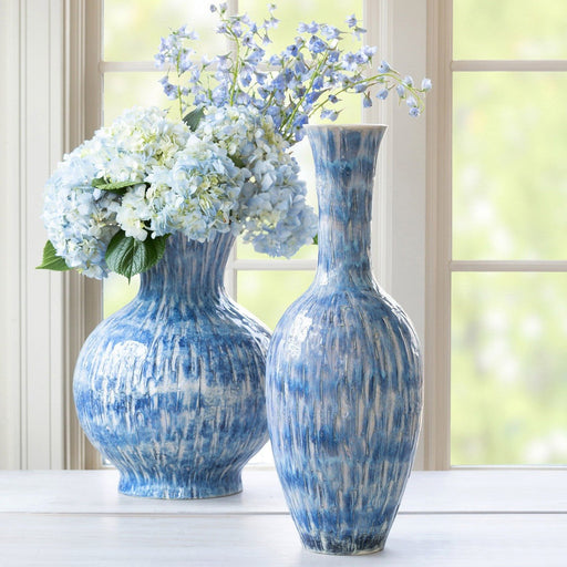 Park Hill Collection Coastal Cottage Nazare Porcelain Vase, Tall EAB10736 Park Hill Collection