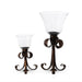 Park Hill Collection Country French Fleur De Lis Triple Bow Hurricane S/2 EAB20231 Park Hill Collection