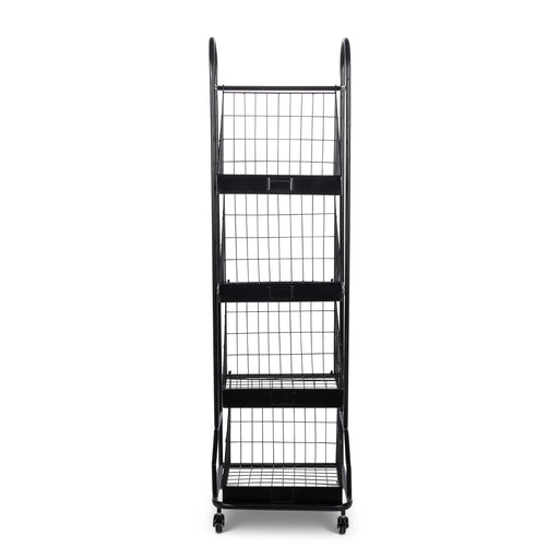 Park Hill Collection Grocer's Metal Bread Rack, Black