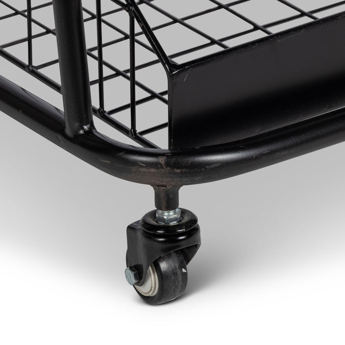 Park Hill Collection Grocer's Metal Bread Rack, Black (view 4)
