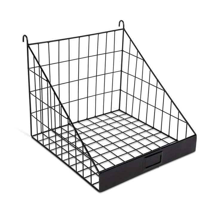 Park Hill Collection Grocer's Metal Bread Rack, Black (view 6)