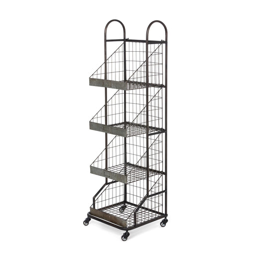 Park Hill Collection Grocer's Metal Bread Rack