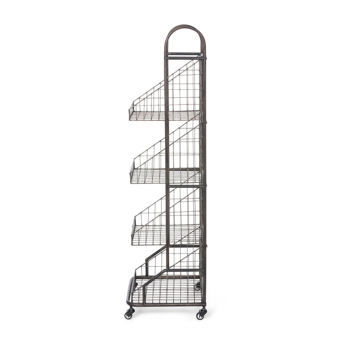Park Hill Collection Grocer's Metal Bread Rack (view 2)