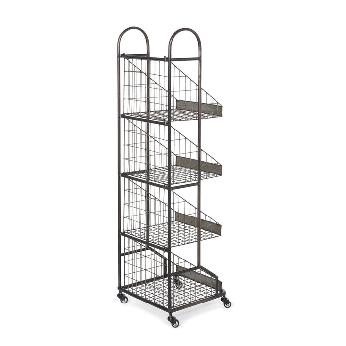 Park Hill Collection Grocer's Metal Bread Rack (view 3)
