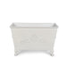 Park Hill Collection Grand Scroll Rectangular Planter – Antiqued White