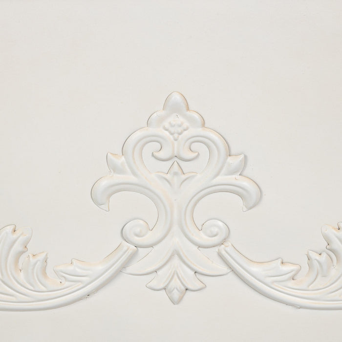 Park Hill Collection Grand Scroll Rectangular Planter – Antiqued White (view 6)