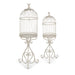 Park Hill Collection Scrollwork Birdcage Planters, Set of 2 – Soft White (view 2)