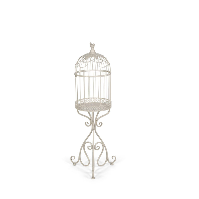 Park Hill Collection Scrollwork Birdcage Planters, Set of 2 – Soft White (view 3)