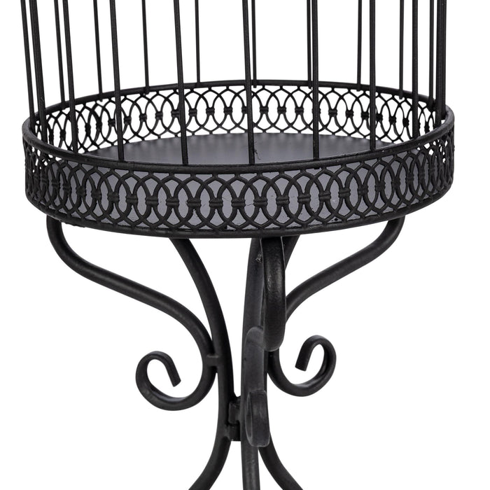 Park Hill Collection Scrollwork Birdcage Planters, Set of 2 – Black (view 15)